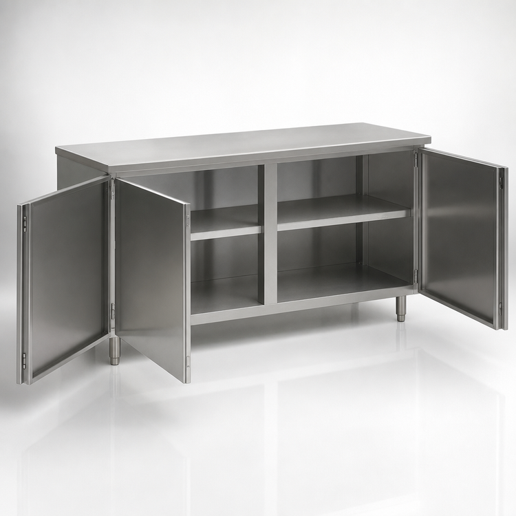 Product image #3 for Eagle Spec-Master Series Hinged Door Plate Cabinet, 84W x 18D, Stainless Steel