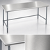 Thumbnail image #3 for Spec-Master 84-Inch x 48-Inch Stainless Steel Top Work Table with Galvanized Tubular Base