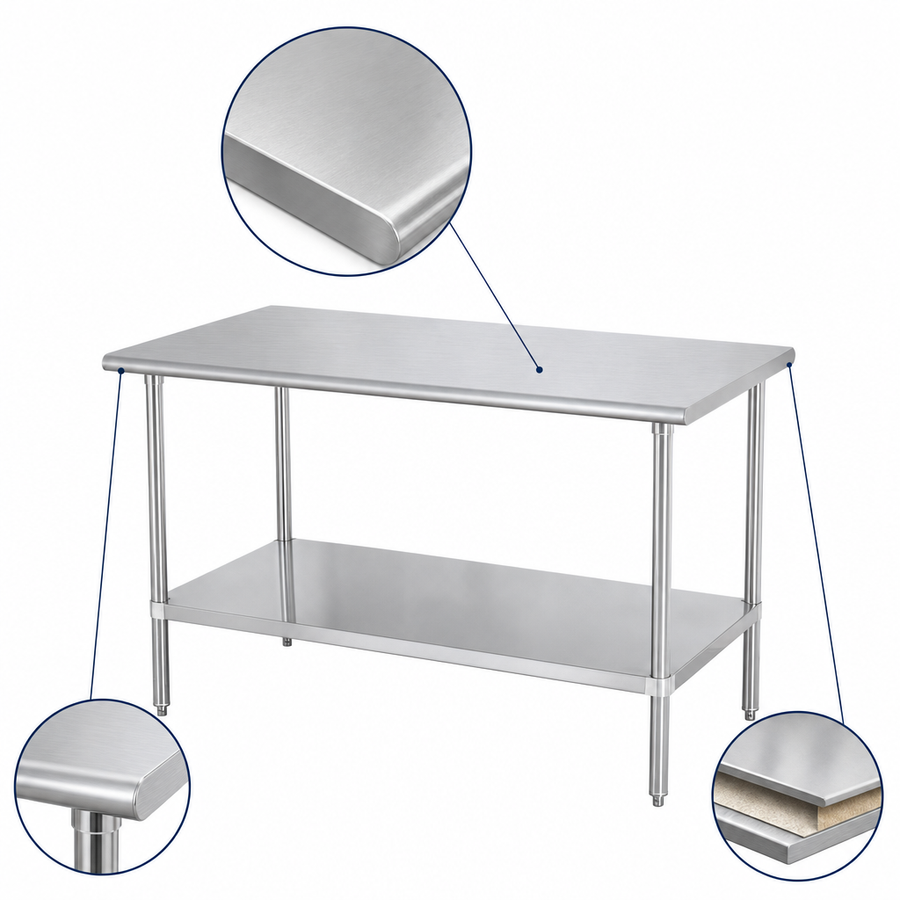 Reinforced Stainless Steel Top