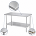 Thumbnail image #3 for Sapphire Manufacturing 84-Inch x 36-Inch Stainless Steel Work Table with Adjustable Undershelf