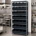 Thumbnail image #3 for Quantum Heavy Duty Stationary Wire Shelving Unit with 8 Shelves and 28 Bins, 12 x 36 x 75 Inches