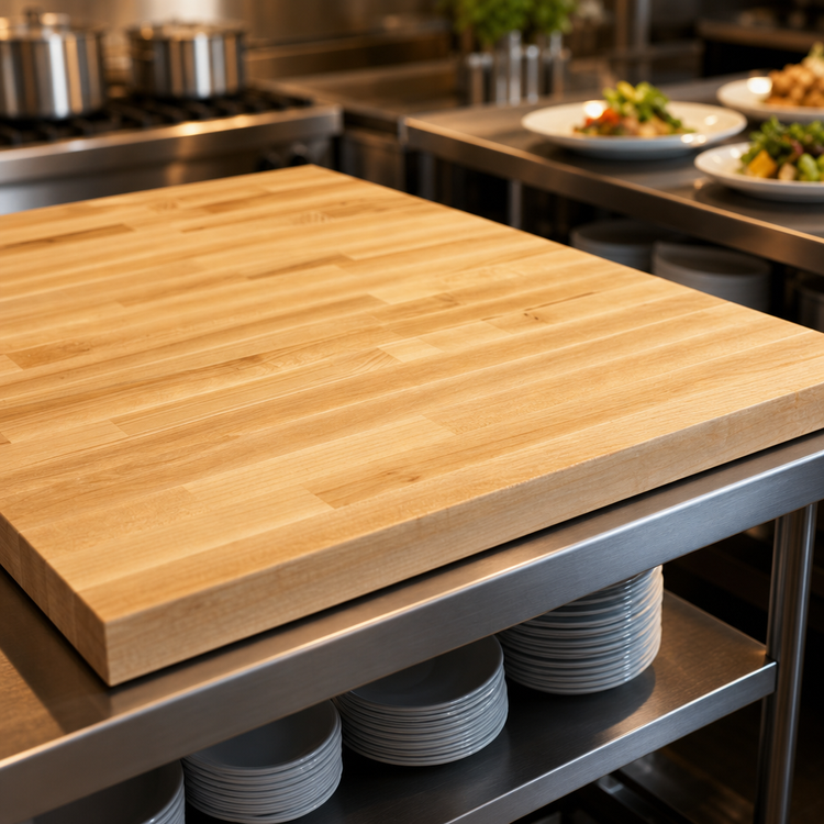Product image #3 for Boos Block 84 x 25 Inch Northern Hard Rock Maple Blended Edge Grain Kitchen Countertop with Varnique Finish