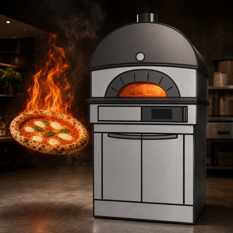 Product image #3 for Moretti Forni Neapolis 4 Electric Artisan Pizza Deck Oven with Integrated Proofer, 4 x 12-Inch Capacity