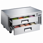 Thumbnail image #3 for Hurakan 48-Inch 2-Drawer Chef Base Refrigerator with Stainless Steel Top