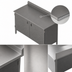 Thumbnail image #3 for John Boos Enclosed Base Work Table with Hinged Doors, 72