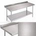 Thumbnail image #3 for John Boos Stallion 72 Inch x 24 Inch Economy Stainless Steel Work Table with 5 Inch Backsplash