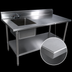 Thumbnail image #3 for John Boos 72-Inch x 30-Inch Stainless Steel Prep Sink Table with Left Bowl