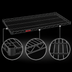 Thumbnail image #3 for Eagle Group Stand-Outs Decorative Wire Shelf with QuadTruss Design, 72