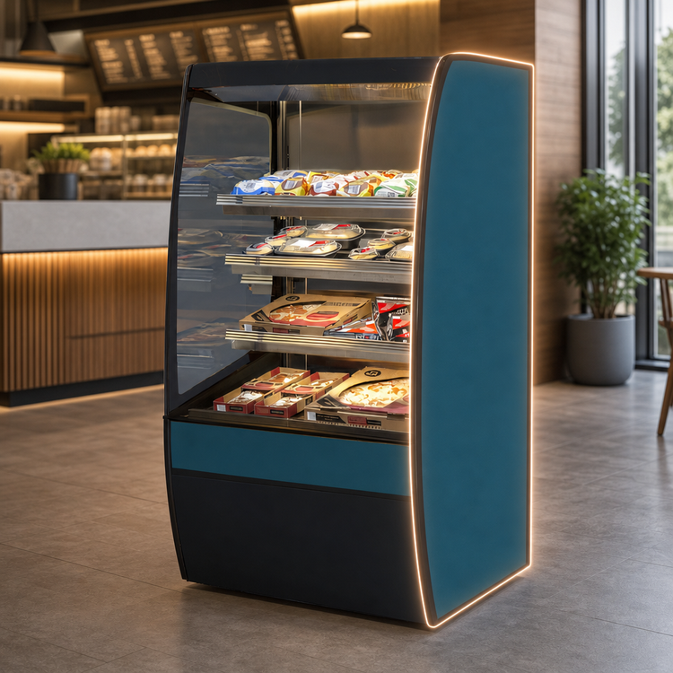 Product image #3 for Federal Industries Vision Series Curved-End High Profile Heated Self-Serve Merchandiser, 47.25 x 33 x 60 Inches