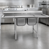Thumbnail image #3 for Eagle Group 72-1/4-Inch Two-Compartment 304 Stainless Steel Sink with Dual Drainboards