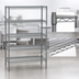 Thumbnail image #3 for Eagle Valu-Master Stationary 5-Tier Wire Shelving Starter Unit, 42W x 21D x 74H, Pewter Gray Epoxy Finish