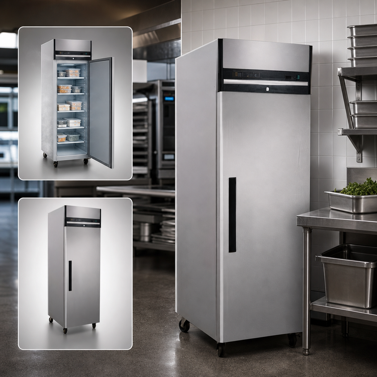 Product image #3 for Maxx Cold X-Series One-Section 23 Cu. Ft. Upright Reach-In Freezer with Solid Self-Closing Door