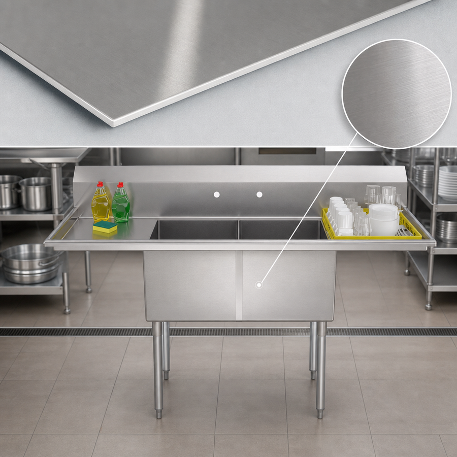 18-Gauge Stainless Steel Construction