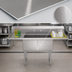 Thumbnail image #4 for KoolMore 72-Inch 2-Compartment Stainless Steel Commercial Sink with Dual Drainboards