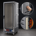 Thumbnail image #3 for Metro C5 3 Series Mobile Full-Height Heated Holding Cabinet with Clear Polycarbonate Door, Gray Insulation Armour, and Fixed Wire Slides