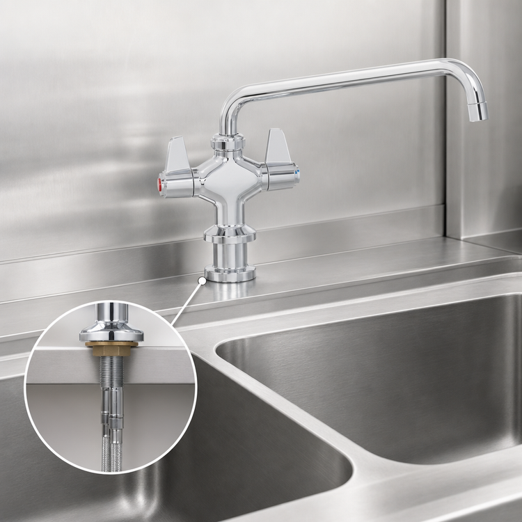 Product image #3 for Equip Single-Hole Deck-Mount Swivel Manual Faucet with Lever Handle and 2.2 GPM Aerator