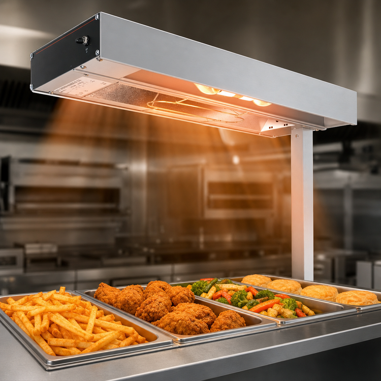 Product image #3 for Hatco Glo-Ray 24-Inch Lighted Fry Station Warmer with Metal Sheathed Elements, No Cord & Plug