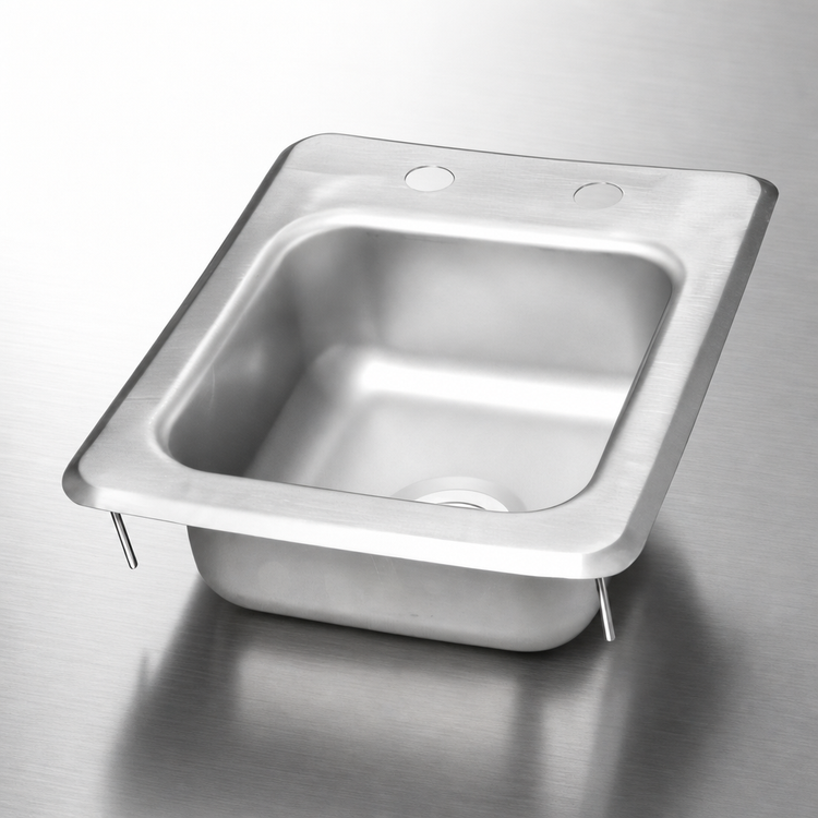 Product image #3 for John Boos Pro-Bowl 1-Compartment Drop-In Stainless Steel Sink with 9" x 9" Bowl