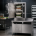 Thumbnail image #3 for Groen HyPlus HY-6SE-36 Electric Pressureless Steamer with 2 Compartments and 36-Inch Cabinet Base