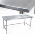 Thumbnail image #3 for John Boos Stallion 120 Inch x 24 Inch Stainless Steel Flat Top Work Table with Safety Edge