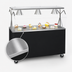 Thumbnail image #3 for Vollrath 2-Series Affordable Portable 46-Inch Mobile Open Storage Utility Station with Buffet Breath Guard Lights
