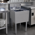 Thumbnail image #3 for Glastender Free Standing Underbar Hand Sink Unit with Deck-Mount Faucet, 18 Inch Wide Stainless Steel