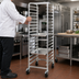 Thumbnail image #3 for Winco AWRK-20 Mobile Full-Height Aluminum Sheet Pan Rack, 20 Full-Size / 40 Half-Size Pan Capacity