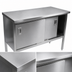 Thumbnail image #3 for John Boos Enclosed Stainless Steel Work Table with Sliding Doors, 84W x 24D, 14-Gauge 300 Series Top