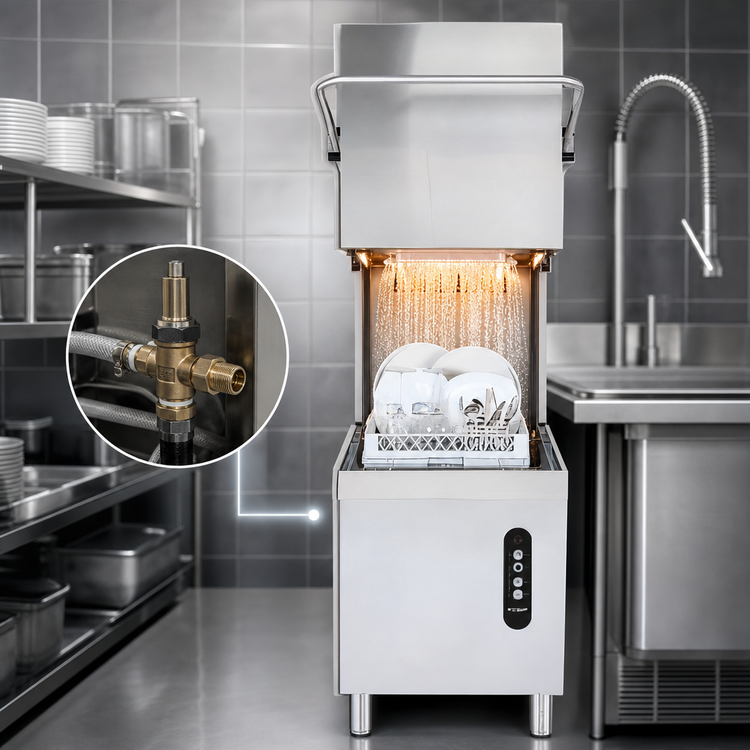 Product image #3 for Jet-Tech EV22 High-Temperature Door-Type Dishwasher with Built-In Rinse Booster