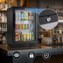 Thumbnail image #3 for KoolMore One-Section Back Bar Refrigerator with Locking Glass Door, 4.1 Cu. Ft., Black Finish
