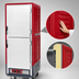 Thumbnail image #3 for Metro C5 3 Series Mobile Full-Height Moisture Heated Holding & Proofing Cabinet with Dutch Insulated Aluminum Doors and Fixed Wire Slides