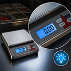 Thumbnail image #3 for Taylor Precision TE10SSW Digital Portion Control Scale, 10 lb Capacity, Stainless Steel Platform, IP67 Waterproof Housing Case of 4