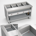 Thumbnail image #3 for Thurmaduke TEHF-60PG Mobile Electric Hot Food Unit with 4 Wells