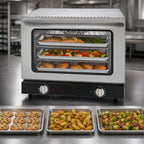 Thumbnail image #3 for Serv-Ware ECO-21 Quarter-Size Countertop Electric Convection Oven, 3-Pan Capacity, Manual Controls, 115V