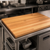 Thumbnail image #3 for John Boos Appalachian Red Oak Blended Rail Edge Grain Island Countertop, 60 x 32 x 1-1/2 Inch