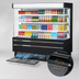 Thumbnail image #4 for Turbo Air 64-Inch Vertical Air Curtain Open Display Merchandiser, 17.2 Cu. Ft., Self-Contained Refrigeration