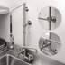 Thumbnail image #3 for EasyInstall Wall-Mount Pre-Rinse Unit with Add-On Faucet and 14-Inch Swing Nozzle