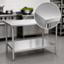 Thumbnail image #3 for Eagle Group Deluxe Series Stainless Steel Top Work Table with Adjustable Undershelf, 60 x 24 Inches