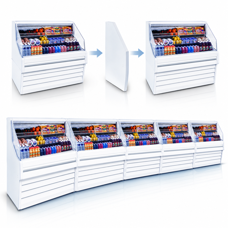 Product image #3 for Howard-McCray Ovation Series R-OS30E-4-LED 51-Inch Remote Open-Air Merchandiser with LED Lighting
