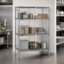 Thumbnail image #3 for Metro Super Erecta Stationary Chrome-Plated Wire Security Cage Shelving Unit