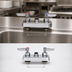 Thumbnail image #3 for T&S Brass B-1110-LNM 4-Inch Center Deck-Mount Workboard Manual Faucet, Less Nozzle
