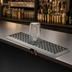 Thumbnail image #3 for Perlick C18000 Series 26-3/4 Inch Surface-Mount Stainless Steel Drip Tray Trough with Center Glass Rinser