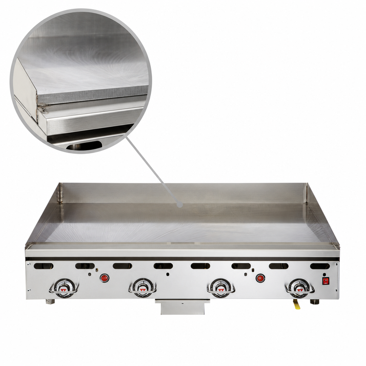 Product image #4 for Vulcan 948RX-30 Heavy Duty Countertop Gas Griddle, 48-Inch x 30-Inch Cooking Surface, 108,000 BTU