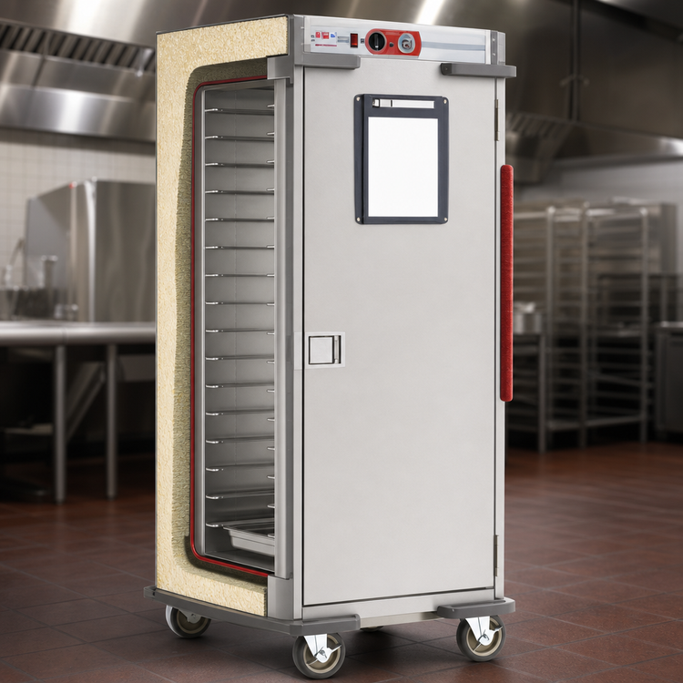 Product image #3 for Metro C5 Transport Armour Full-Height Mobile Heated Holding Cabinet, 32 Pan Capacity