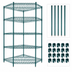Thumbnail image #3 for Quantum 5-Sided Wire Shelving Starter Kit, 36 Inch x 18 Inch, Green Epoxy Antimicrobial Finish