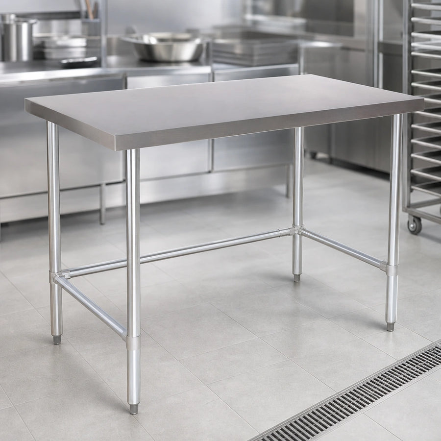 Flat Stainless Steel Top