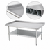 Thumbnail image #3 for Sapphire Manufacturing SMES-2418G Stainless Steel Equipment Stand with Adjustable Galvanized Undershelf, 18 x 24 Inches