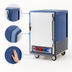 Thumbnail image #3 for Metro C5 3 Series Half-Height Mobile Heated Holding and Proofing Cabinet with Blue Insulation Armour, Solid Door, and Universal Slides