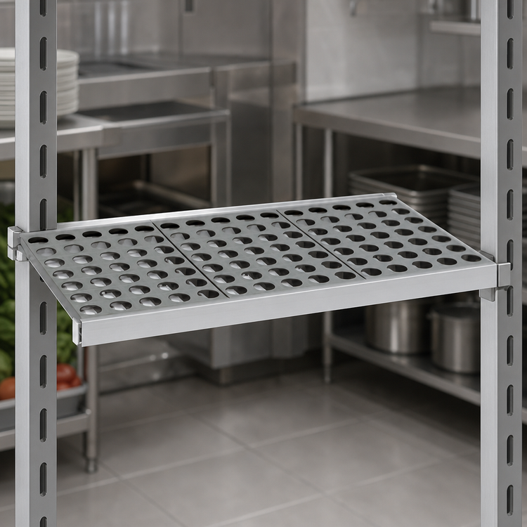 Product image #3 for Fermostock 42-Inch x 18-Inch Horizontal Vented Modular Shelf with Removable Polymer Inserts