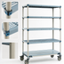 Thumbnail image #3 for MetroMax Q 5-Shelf Mobile Starter Shelving Unit, 36W x 24D x 80H Inches
